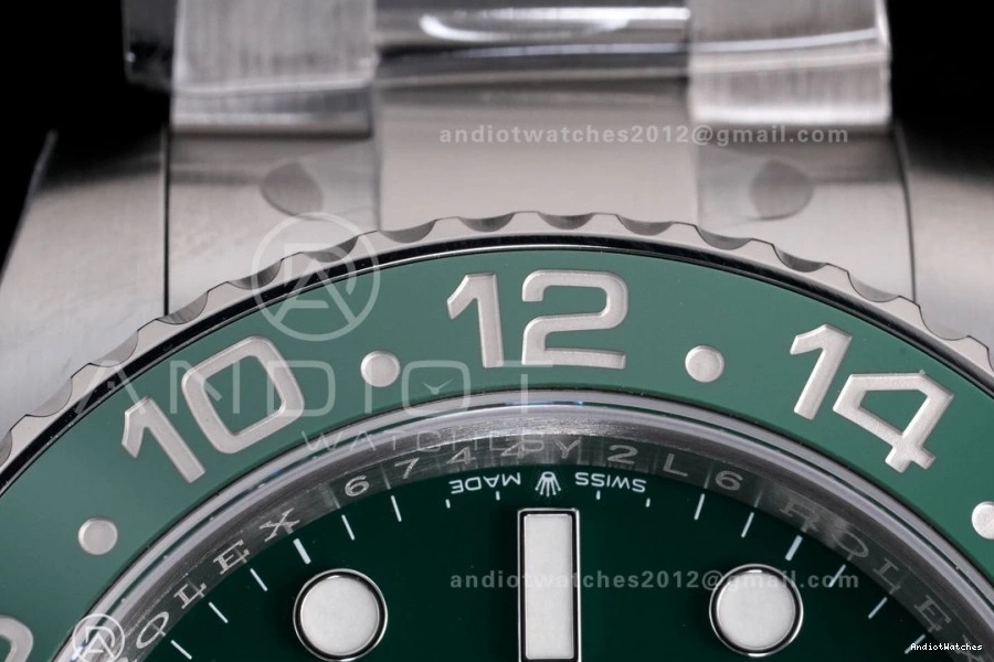 126729 GMT-Master Bracelet Oyster On Sprite 1:1 884 V3 Dial Best ZipUp Green Edition SS II 904L DD VSF VTNR 0731